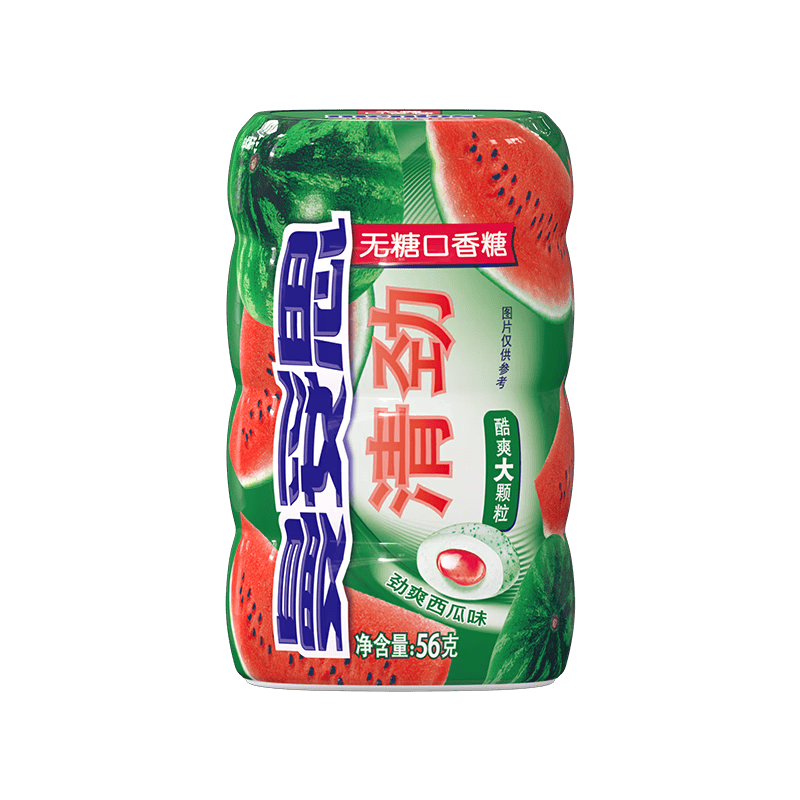曼妥思西瓜味无糖口香糖清新口感畅享健康——(图1)